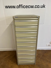 Used Twinlock Multi-Stor 10 Drawer Index Cabinet