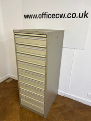 Used Twinlock Multi-Stor 10 Drawer Index Cabinet