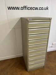 Used Twinlock Multi-Stor 10 Drawer Index Cabinet