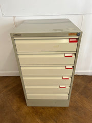 Used Sealine Steel 6 Drawer Index Cabinet