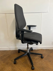 Used Giroflex G64 Brown Cloth Operator Swivel Chair