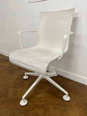 Used Alias 437 Meetingframe 44  Armrest Meeting Chair in White Mesh