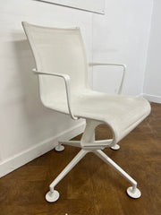 Used Alias 437 Meetingframe 44  Armrest Meeting Chair in White Mesh