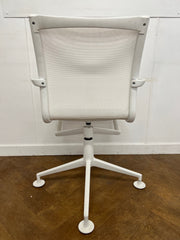 Used Alias 437 Meetingframe 44  Armrest Meeting Chair in White Mesh