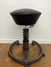 Used Aeris Swopper Stool in Black vinyl with Black Base