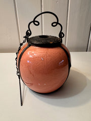 Antique Pink Porcelain Opium Pipe Late 19th Century
