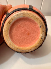 Antique Pink Porcelain Opium Pipe Late 19th Century
