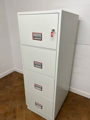 Used Phoenix 2244 4 Drawer Fireproof Filing Cabinet.