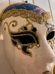 Vintage Venetian Handcrafted  Carnival/Masquerade Ball Mask