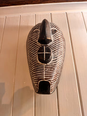 Hand-Carved Songye Kifwebe Mask from the Democratic Republic of the Congo