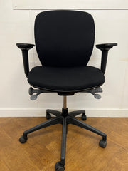 Used Orangebox Joy Operator Chair in Black Cloth with Black Base.