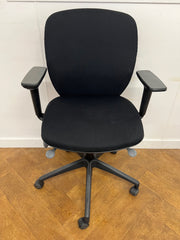 Used Orangebox Joy Operator Chair in Black Cloth with Black Base.