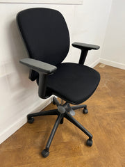 Used Orangebox Joy Operator Chair in Black Cloth with Black Base.