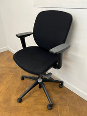 Used Orangebox Joy Operator Chair in Black Cloth with Black Base.