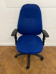 Used Chiropod HF2 Series Blue Cloth Chair by Status Seating