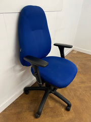 Used Chiropod HF2 Series Blue Cloth Chair by Status Seating