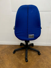 Used Chiropod HF2 Series Blue Cloth Chair by Status Seating