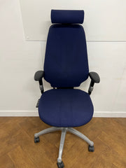 Used RH LOGIC 400 XL Orthopaedic Blue Cloth Chair with Headrest