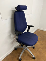 Used RH LOGIC 400 XL Orthopaedic Blue Cloth Chair with Headrest