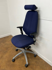 Used RH LOGIC 400 XL Orthopaedic Blue Cloth Chair with Headrest