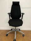 Used RH LOGIC 400 Orthopaedic Black Cloth Chair with Headrest.