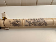 Antique Collectible Decorative Asian Bone Opium Pipe.