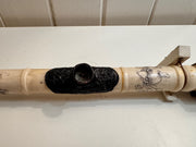 Antique Collectible Decorative Asian Bone Opium Pipe.