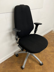 Used RH LOGIC 400 Orthopaedic Black Cloth Chair.