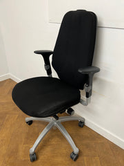 Used RH LOGIC 400 Orthopaedic Black Cloth Chair.