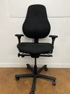 Used Orangebox FLO HBA (High Back) Black Cloth Orthopaedic Chair