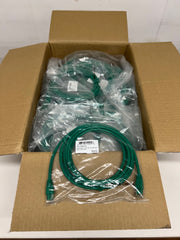 Brand New Box of 100 CAT 6 Booted UTP RJ45 TO RJ45 Patch Cable - Green 3metres Ethernet Cable