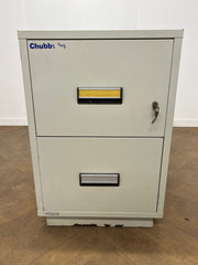 Chubb Fire Resistant 2 Drawer Filing Cabinet