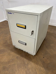 Chubb Fire Resistant 2 Drawer Filing Cabinet