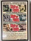 ORIGINAL VINTAGE MOVIE POSTER "SHIP OF FOOLS" 1965 (FRAMED) FROM THE H CLUB ENDELL STREET COVENT GARDEN