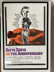 ORIGINAL VINTAGE MOVIE POSTER "THE ANNIVERSARY" 1967 (FRAMED0 FROM THE H CLUB