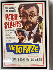 ORIGINAL VINTAGE MOVIE POSTER "MR TOPAZE" (FRAMED) FROM THE H CLUB