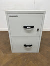 As New Chubb Fire Resistant 2 Drawer Filing Cabinet.