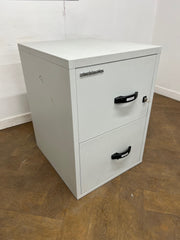 As New Chubb Fire Resistant 2 Drawer Filing Cabinet.