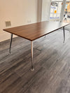 Used Walnut 2000mm x 1000mm Meeting Table on Chrome Legs