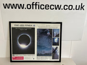 Framed Cover from "The Times" Dated August 12th 1999 "Total Eclipse"