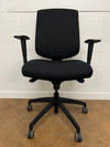 Used Senator Black Cloth Operator Chair