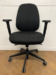 Used Black Cloth Managers Swivel Chair