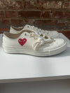 Comme De Garcon Play Converse Heat Chuck Taylor All Star 70 Low Top Trainers Size 6
