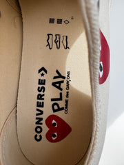 Comme De Garcon Play Converse Heat Chuck Taylor All Star 70 Low Top Trainers Size 6