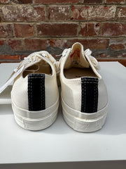 Comme De Garcon Play Converse Heat Chuck Taylor All Star 70 Low Top Trainers Size 6