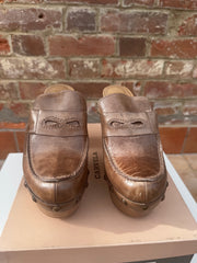 Carvela Lava Leather Heeled Platform Cloggs Size 5