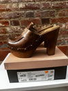 Carvela Lava Leather Heeled Platform Cloggs Size 5