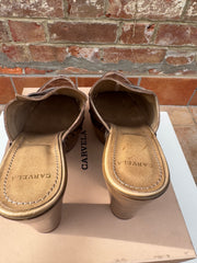 Carvela Lava Leather Heeled Platform Cloggs Size 5