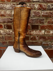 Prada Python Knee High Boots Size 7