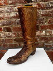Prada Python Knee High Boots Size 7